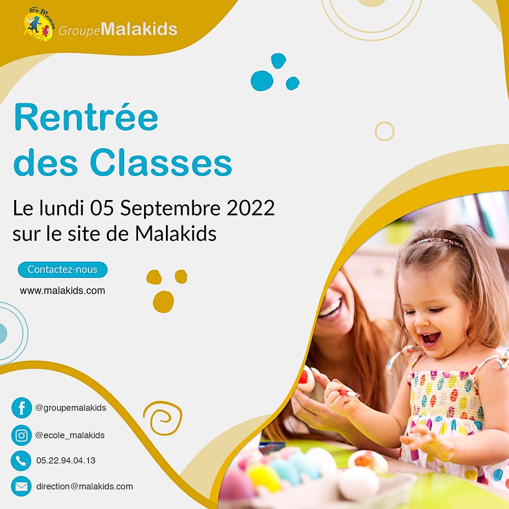 Actualités crèche maternelle Malakids Casablanca